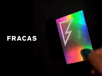 Fracas business card branding businesscard filmproduction hologram logo