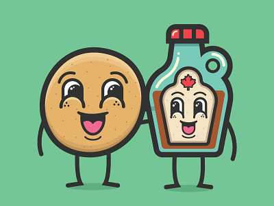 🥞 + 🍁 = ♥️ | The Pancake Buddies breakfast buddy canada friends happy pancake syrup