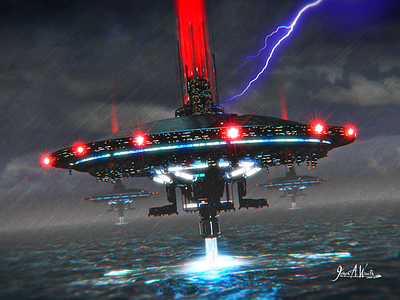 Harvesters 2 3d illustration concept art fantasy futuristic outerspace sci fi science fiction illustration syfy