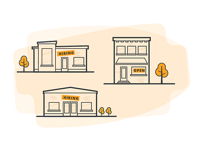 Brick and Mortar brick and mortar illustration small business