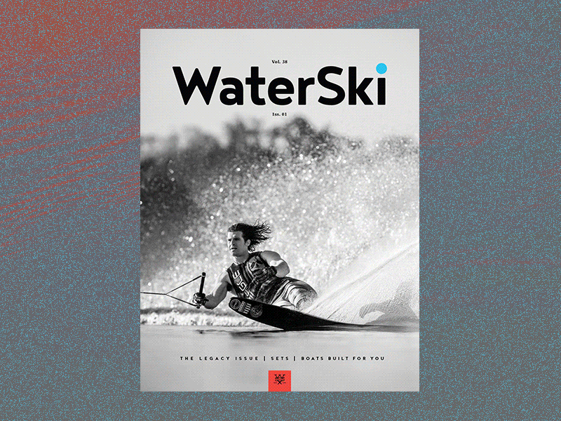 Redesigned Waterski Magazine branding editorial layout logo magazine redesign waterski