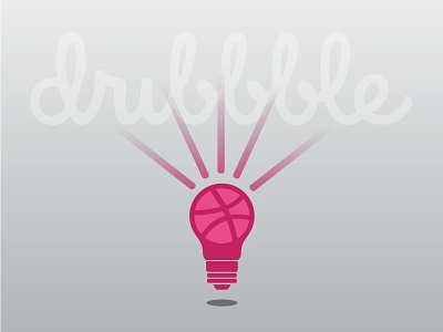 Hello, Dribble color design gradient icon illustrator line type typography