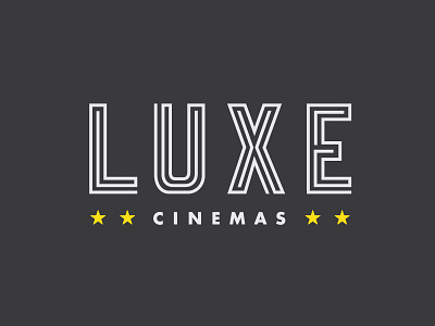 Cinema Logo Concept art deco black and white cinema design hand lettering lettering logo monoline movie neon script yellow