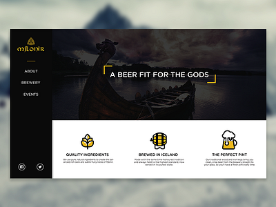 Mjlonir branding web design