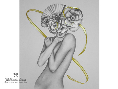 ~ BLOOM ~ drawing exhibition figure graphite illustration mikhaeladavis mikhaeladavisillustration nudestudy pencil