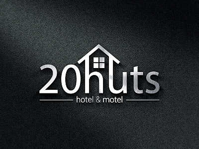 20Huts branding hotel logo stationary tourism travel