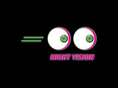 Night Vision cute illustration late nite pop