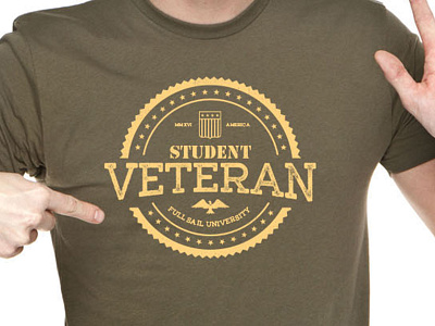 Student Veteran Shirt badge military shirt t shirt veteran