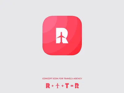 Concept icon design for Travels Agency concept logo icon icon design illustration logo r t travel uiux design