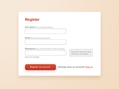 Sign Up sign up ui ux