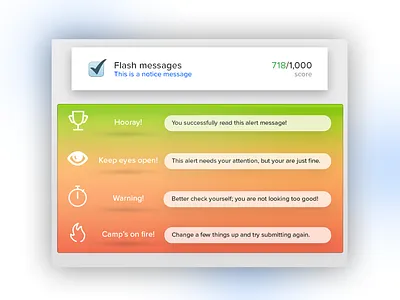 Flash Message flash message ui ux