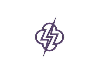 Lightening logo concept enterprise work identity logo