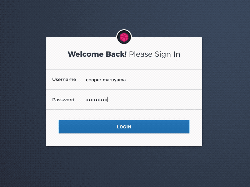 Login Animation animation form login validation