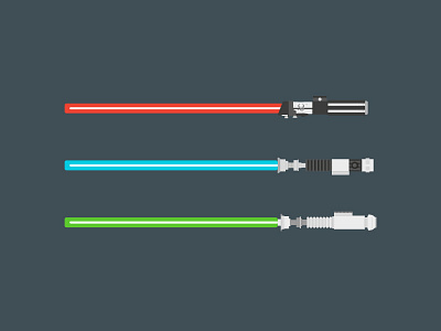 Darth Vader, Obi Wan Kenobi & Luke Skywalker darth vader design flat illustration lightsaber lightsabers luke skywalker obi wan kenobi star wars starwars