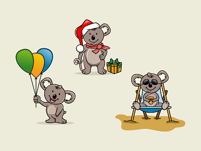 Koala 2 brand character logo mascot tsirt