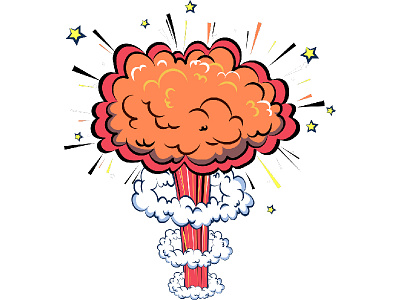 Comic explosion. bang boom burst cartoon cloud comic comics danger dynamite explosion pop retro