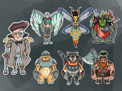CHARACTER_SET #1 character design concept fantasy game art
