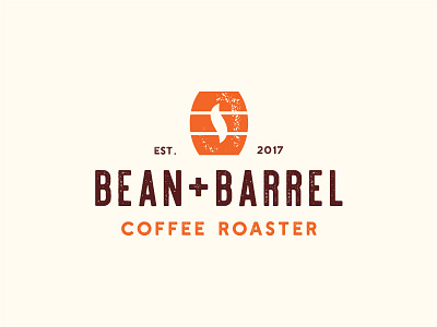 Bean and Barrel barrel bean coffee logo