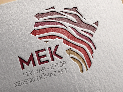 MEK logo / Hungarian - African Development Ltd. africa logo warm colors zebra