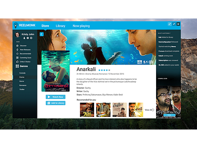 Reelmonk Movie Store ui uiux