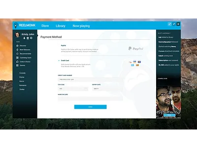 Reelmonk Movie Store ui uiux