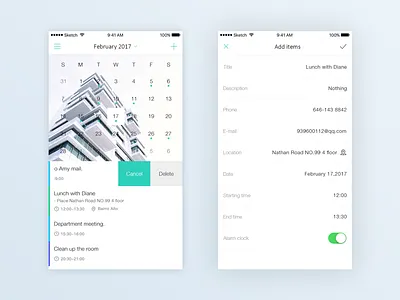 DailyUI-Calendar ui