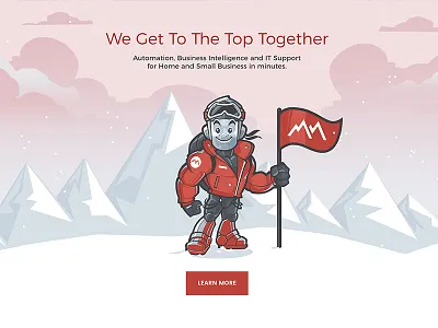 Hero image for Summit corporate character corporate illustration corporate mascot mascot character mascot design