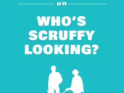 Scruffy poster silhouette star wars