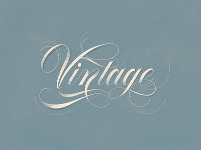 Vintage - Flourish Typeface cursive flourish font hand lettering made poster script spencerian typeface typo vintage