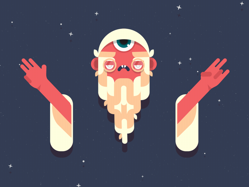 Space Prophet animation character eye gif liquid prophet space stars third eye universe wisdom