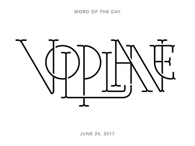 Volplane lettering logo type typography