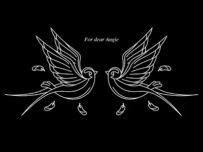 Golondrinas bird design swallows tattoo tattoo design