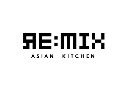 Remixversion asian food fast logo design smart