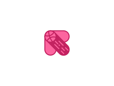 Hello, Dribbble! debut shot dribbble r letter