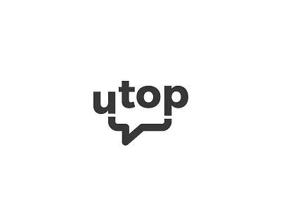 Utop Logo concept bubble concept logo speech