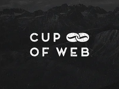 Cup of Web bean coffee cup logo studio web