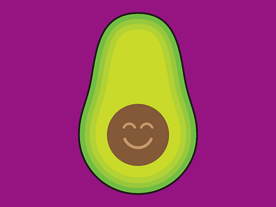 Happy Avocado avocado cute guacamole happy