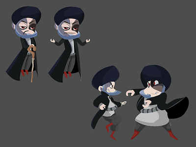Evil Sheikh 2d art character chibi evil game illustration sheikh villain