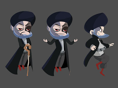 Evil Sheikh 2 2d art character game illustration scroll sheikh side villain