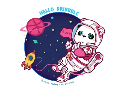 Hello Dribbble (rebound from Sergey rodionov) china panda