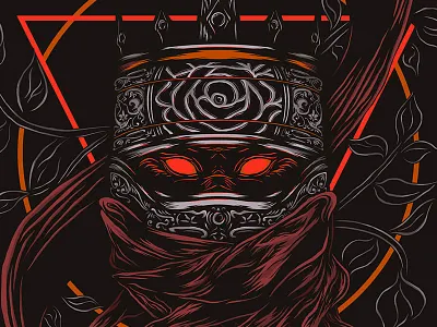 Lord Soth detailed digital forgotten illustration ink inking lord realms salvatore soth