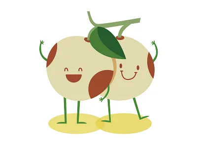 Jujube fruit，jujube，cartoon