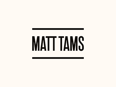 Personal branding logo matt tams personal personal branding wordmark