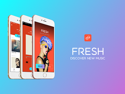 Fresh - Discover new music design fresh ios mobile ui