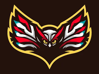 Owl esports illustration logo mascot owl