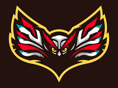 Owl esports illustration logo mascot owl