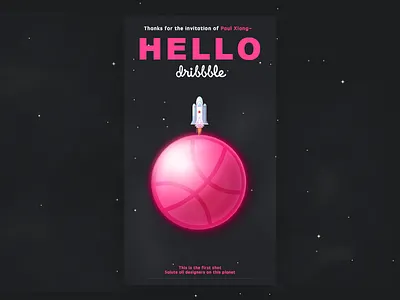 Hello Dribbble dribbble first illustrations thanks