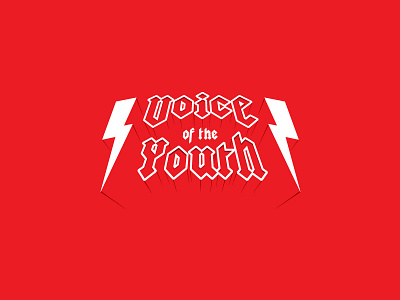 Voice of the Youth music concert typography