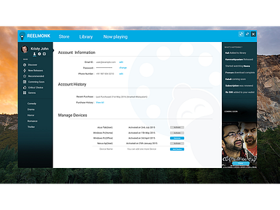 Reelmonk Movie Store ui uiux