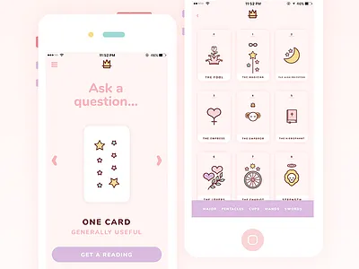 Kawaii Tarot android app cards cute icons ios mobile tarot